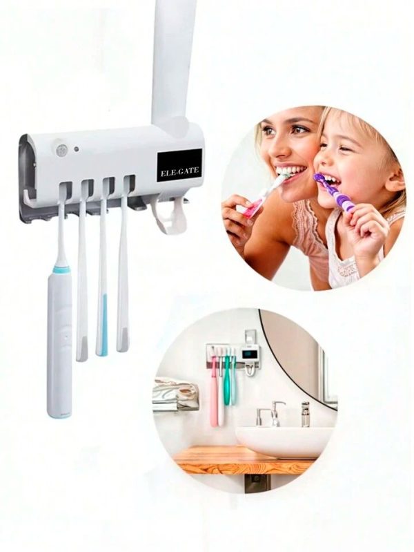 UV Sterilizer Holder for Toothbrushes and Toothpaste Dispenser - Image 2